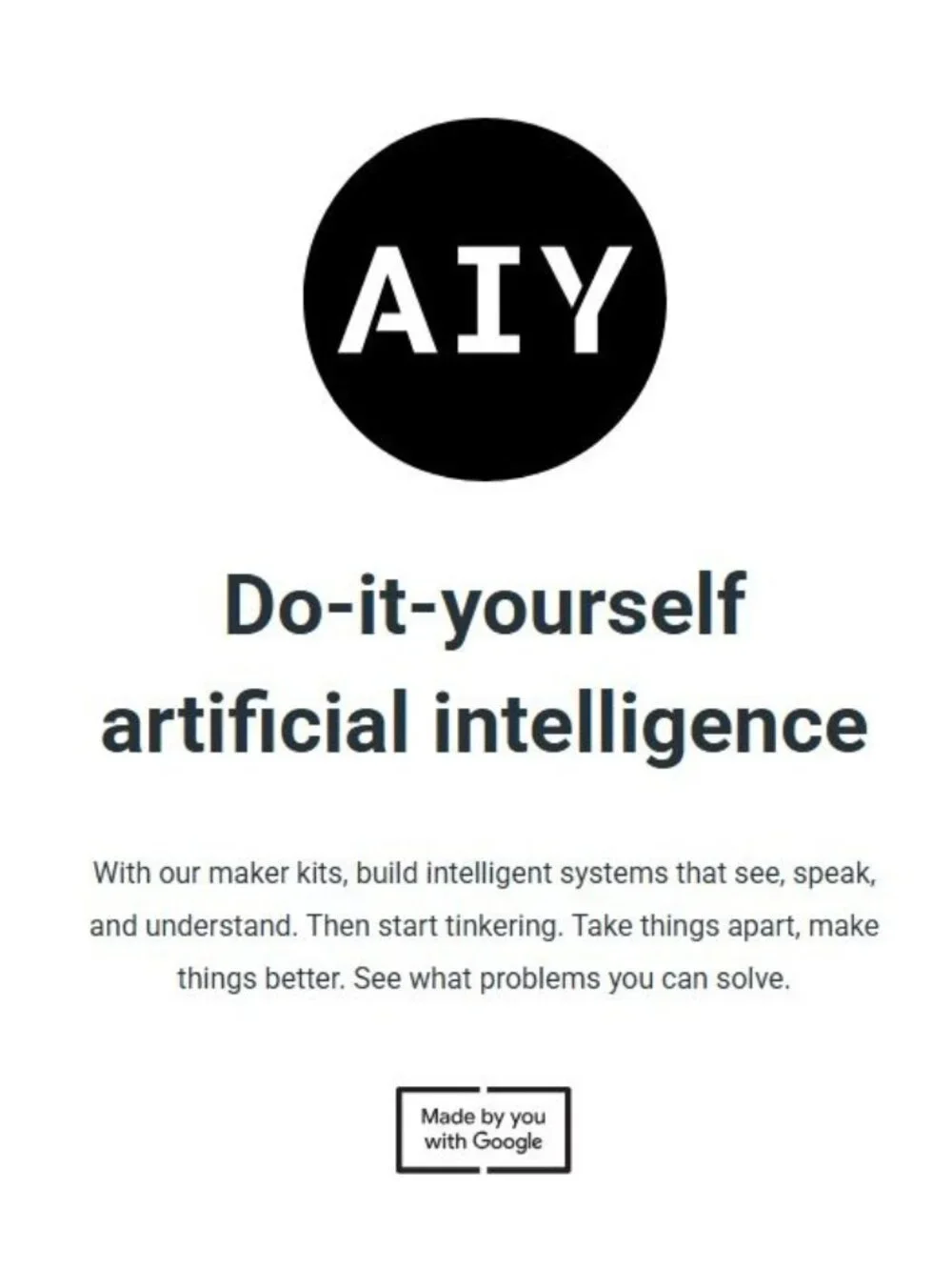 Google AIY Vision Kit V1.1 AI Raspberry Pi Zero‎ included NEW